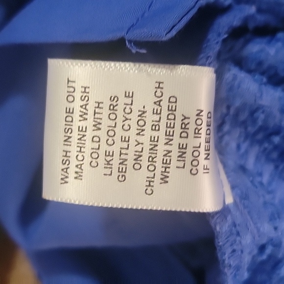 ELLE Royal Blue Indigo Bloom Shorts, Size: 6 - Picture 4 of 7